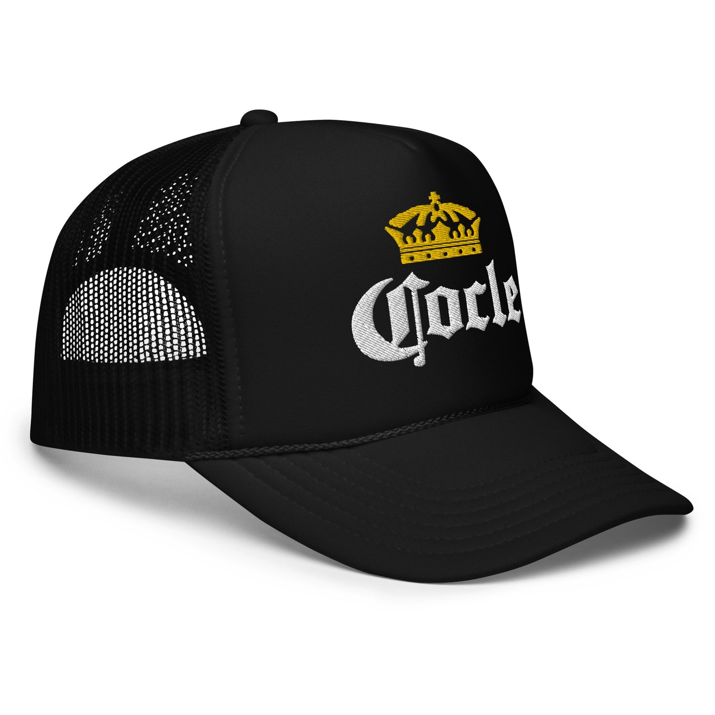 Cocle Crown White Letters Trucker Hat