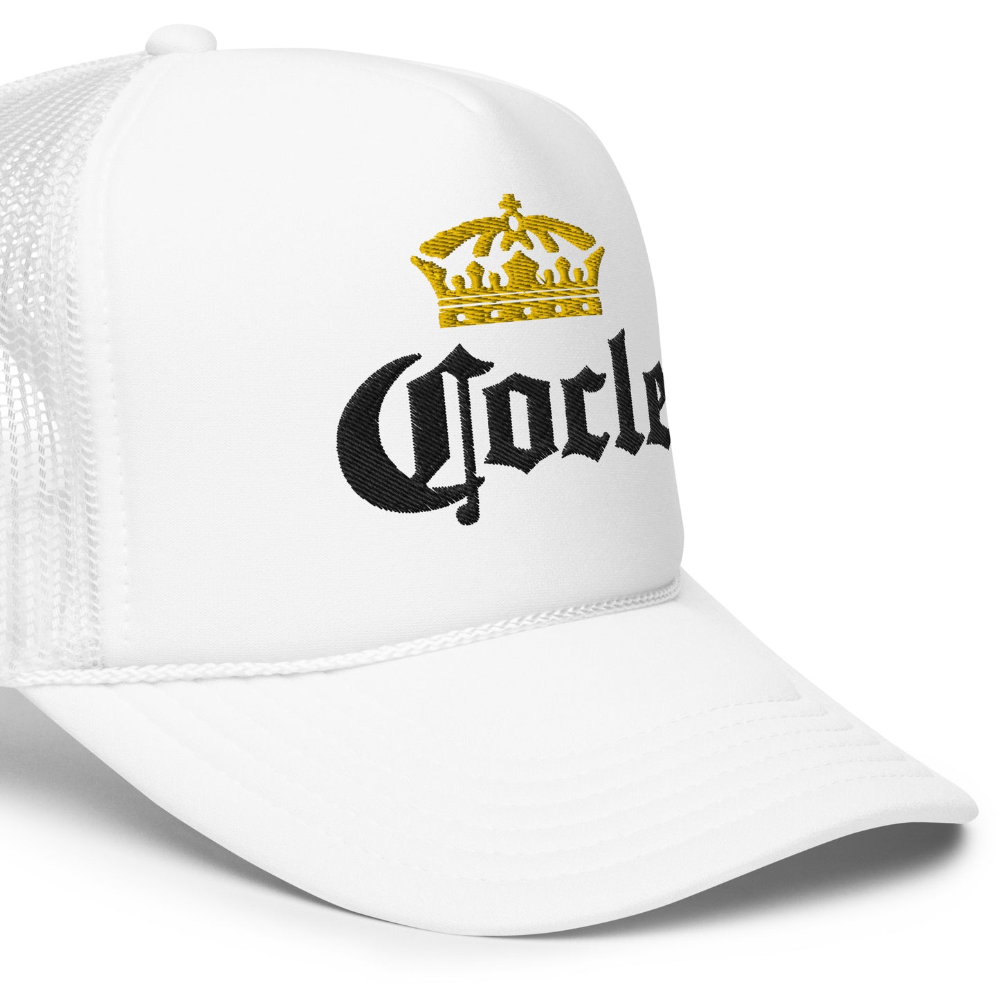 Cocle Crown Black Letters Trucker Hat