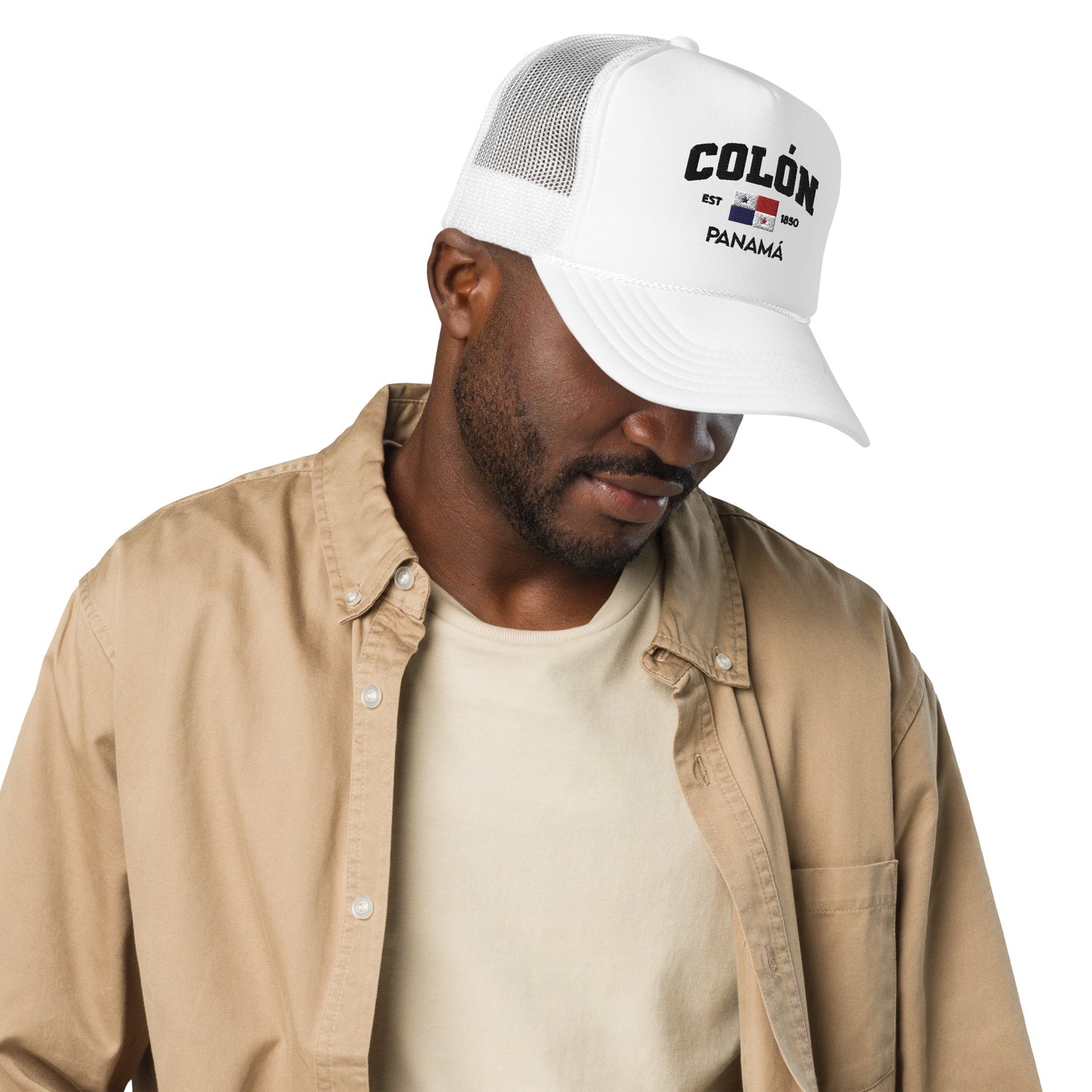 COLON Panama 1850 Trucker Hat (Black Letters)