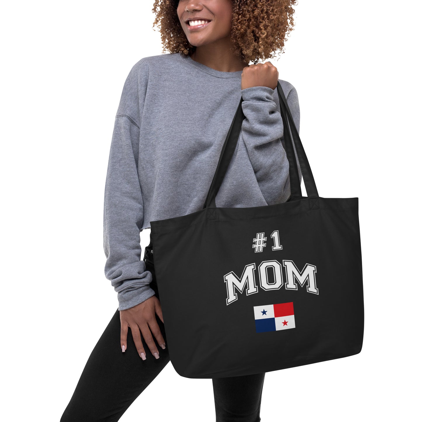 #1 MOM Large Eco Tote Bag