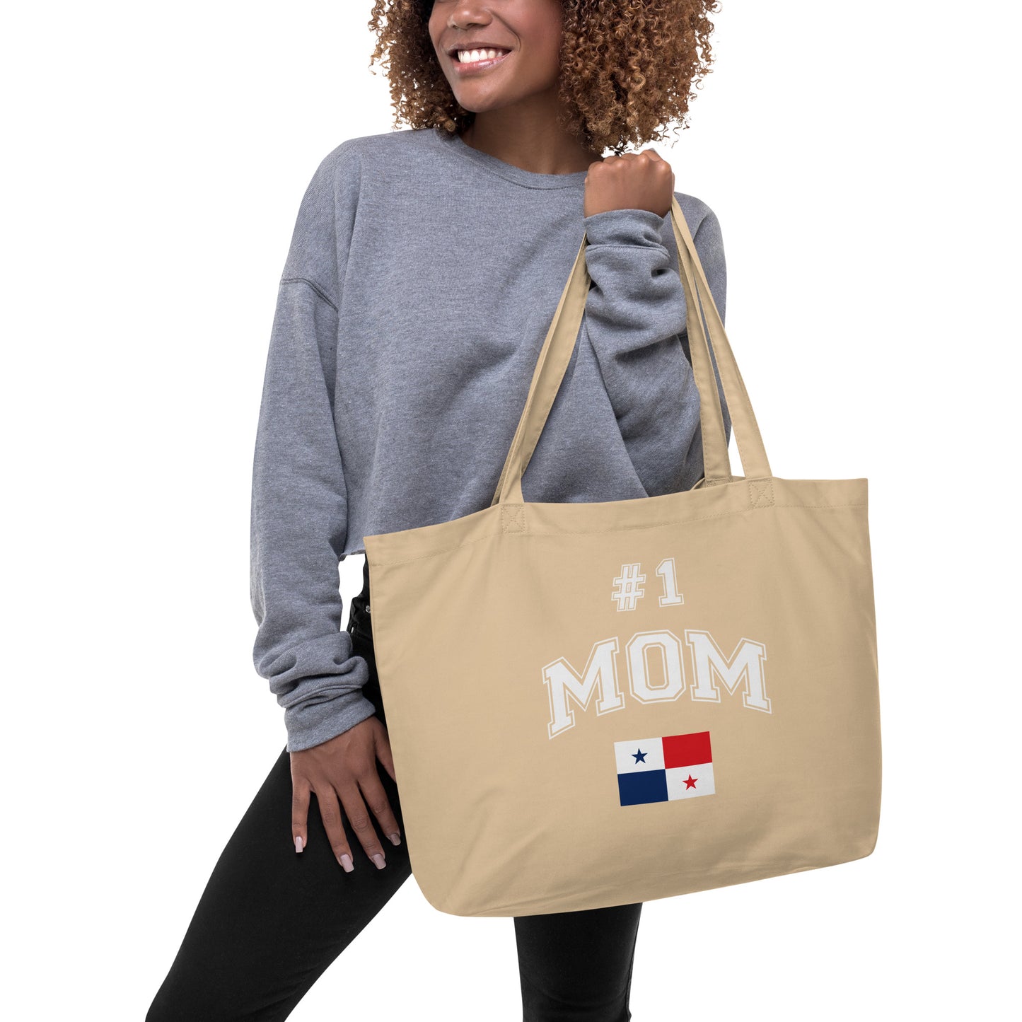 #1 MOM Large Eco Tote Bag