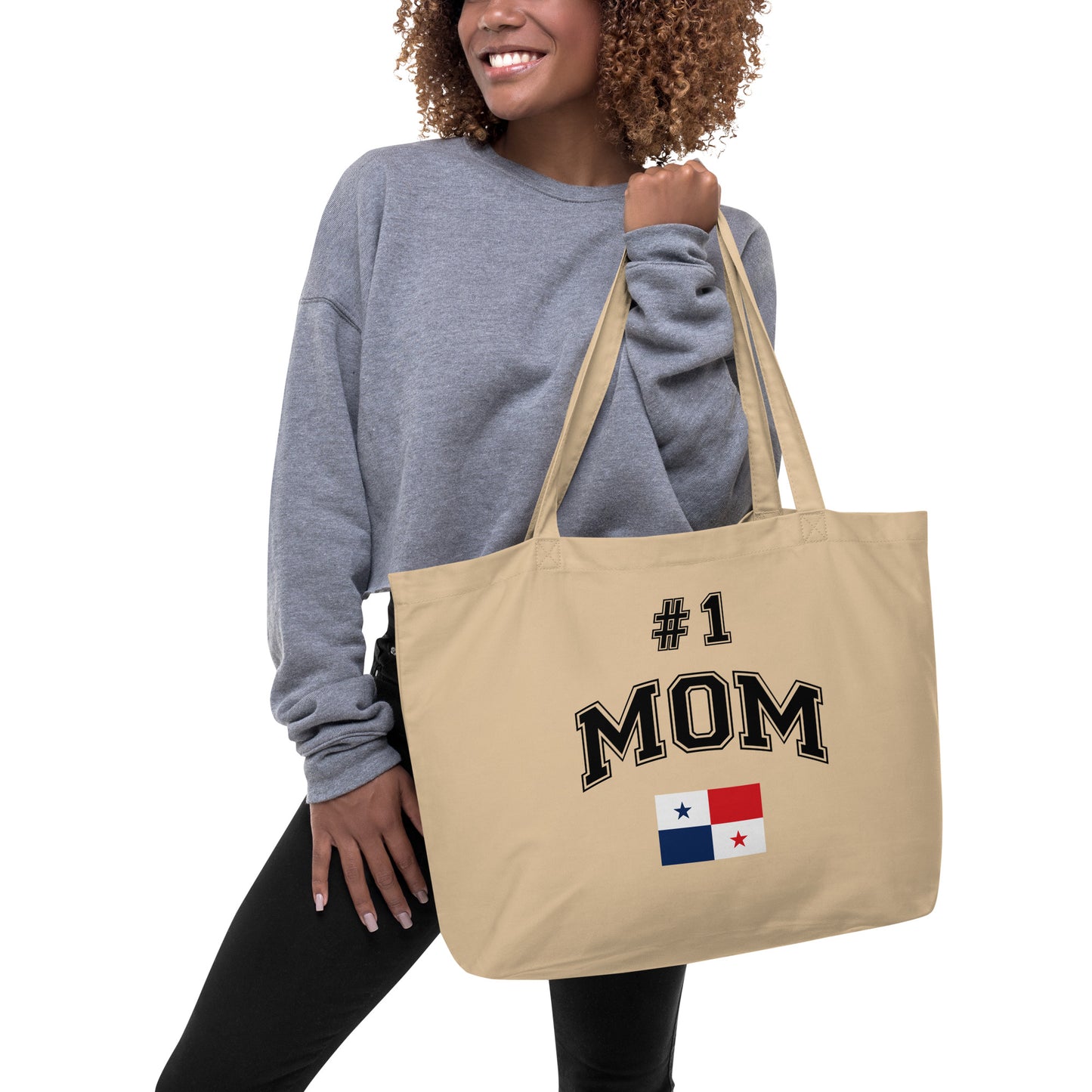 #1 MOM Large Eco Tote Bag