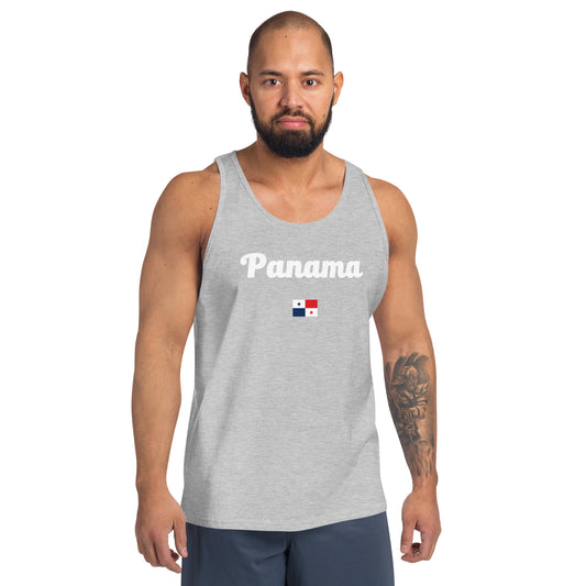 Panama w/ Flag Unisex Tank Top