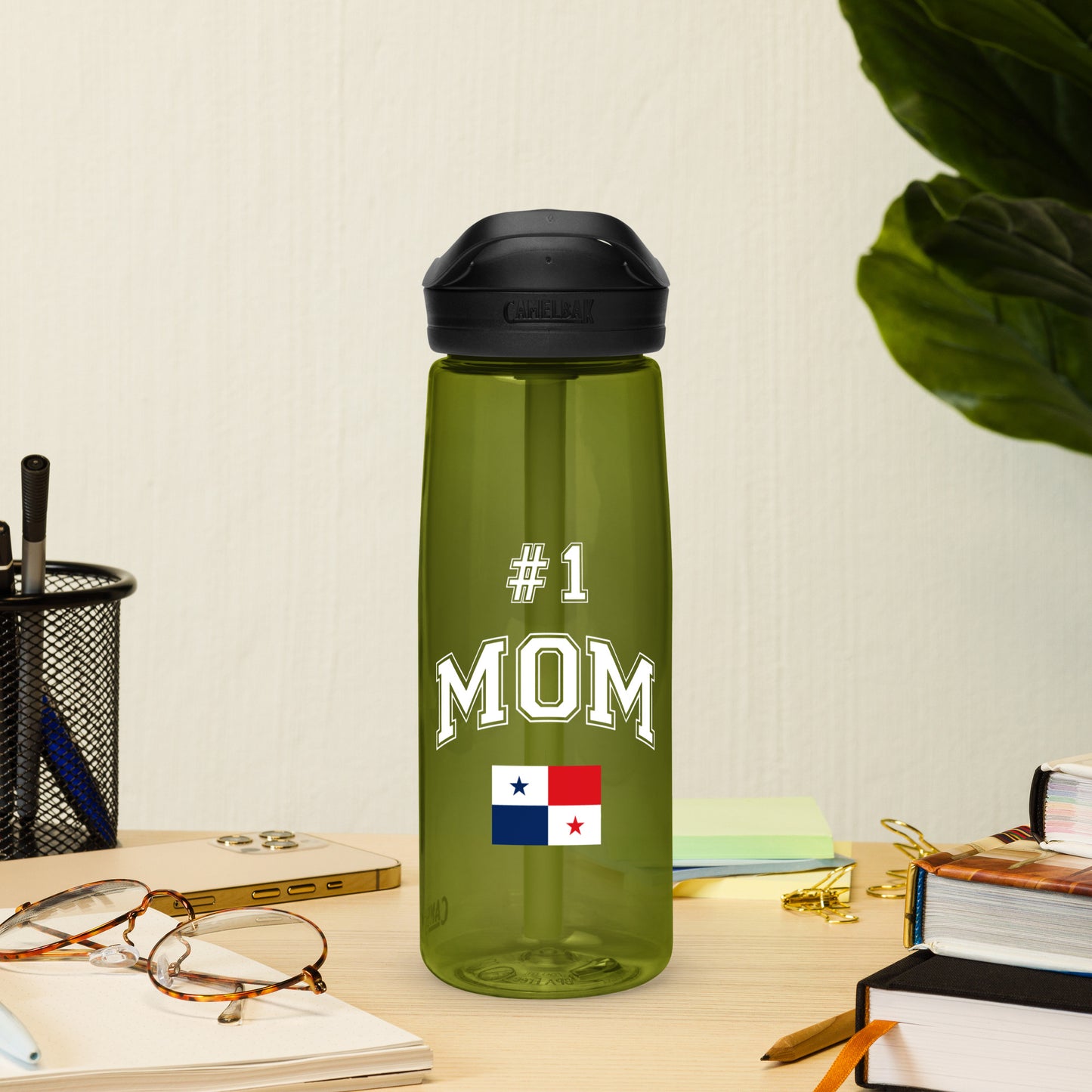 #1 MOM Sports Water Bottle