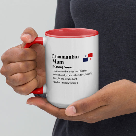 Panamanian Mom Definition Mug with Color Inside