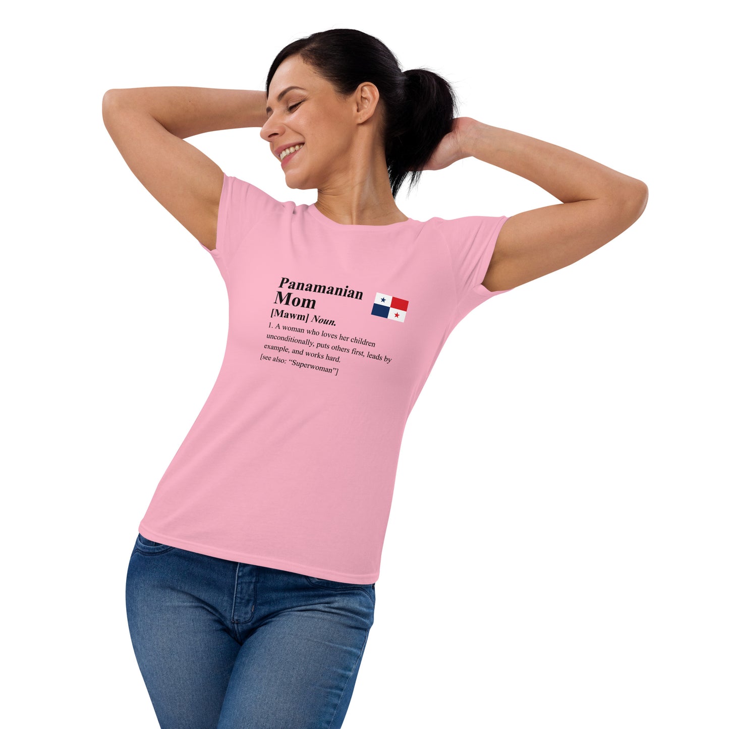 Panamanian Mom Fit Shirt (Black Letters)