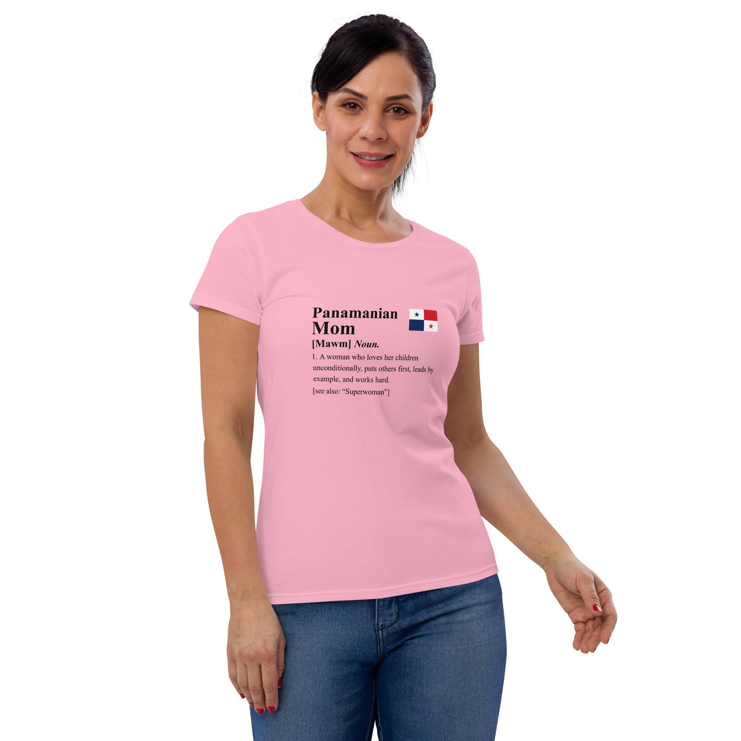 Panamanian Mom Fit Shirt (Black Letters)