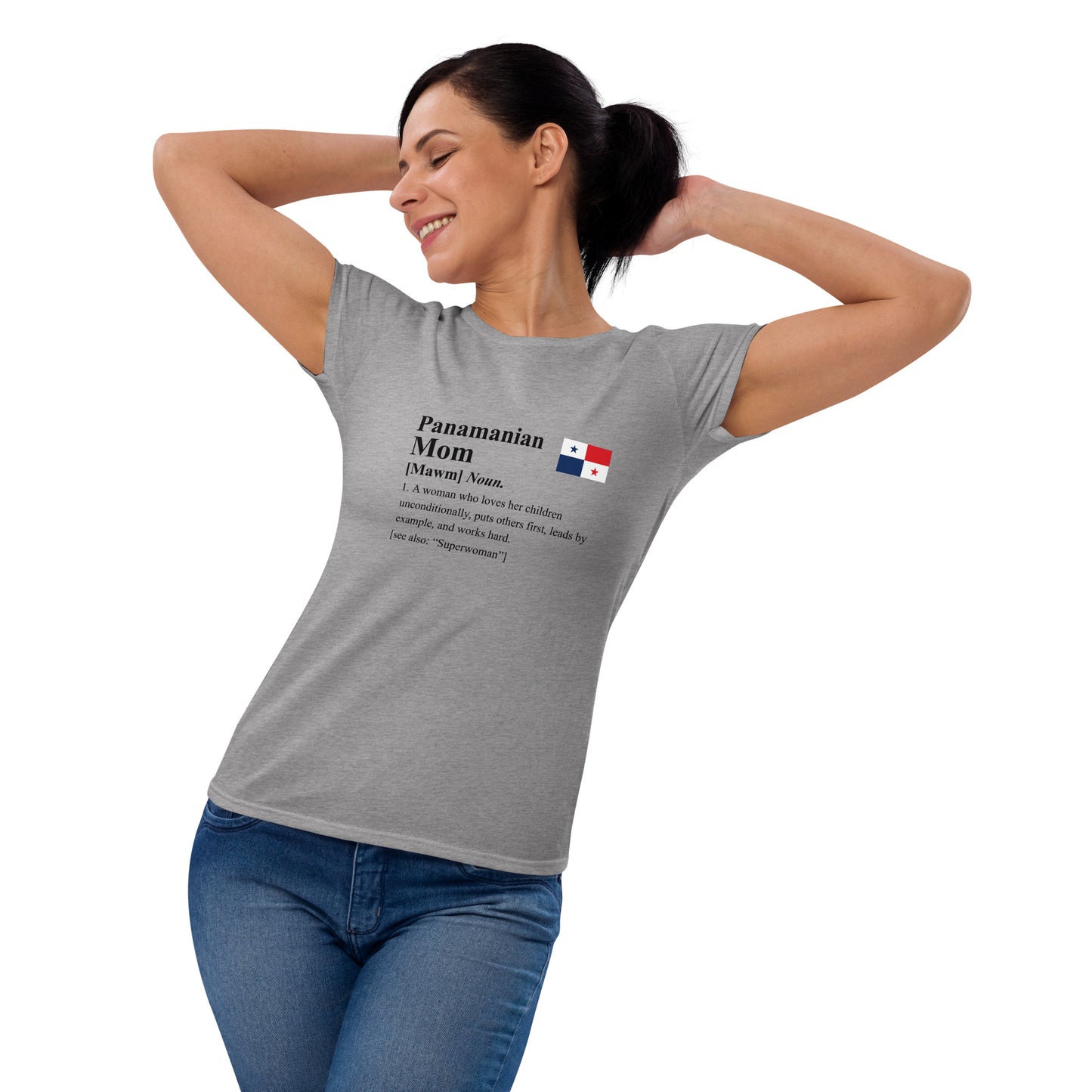 Panamanian Mom Fit Shirt (Black Letters)