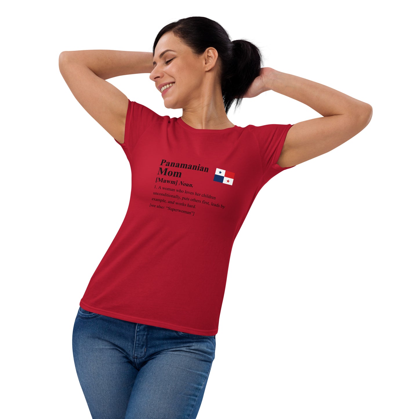 Panamanian Mom Fit Shirt (Black Letters)