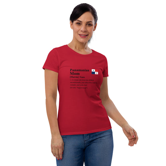 Panamanian Mom Fit Shirt (Black Letters)