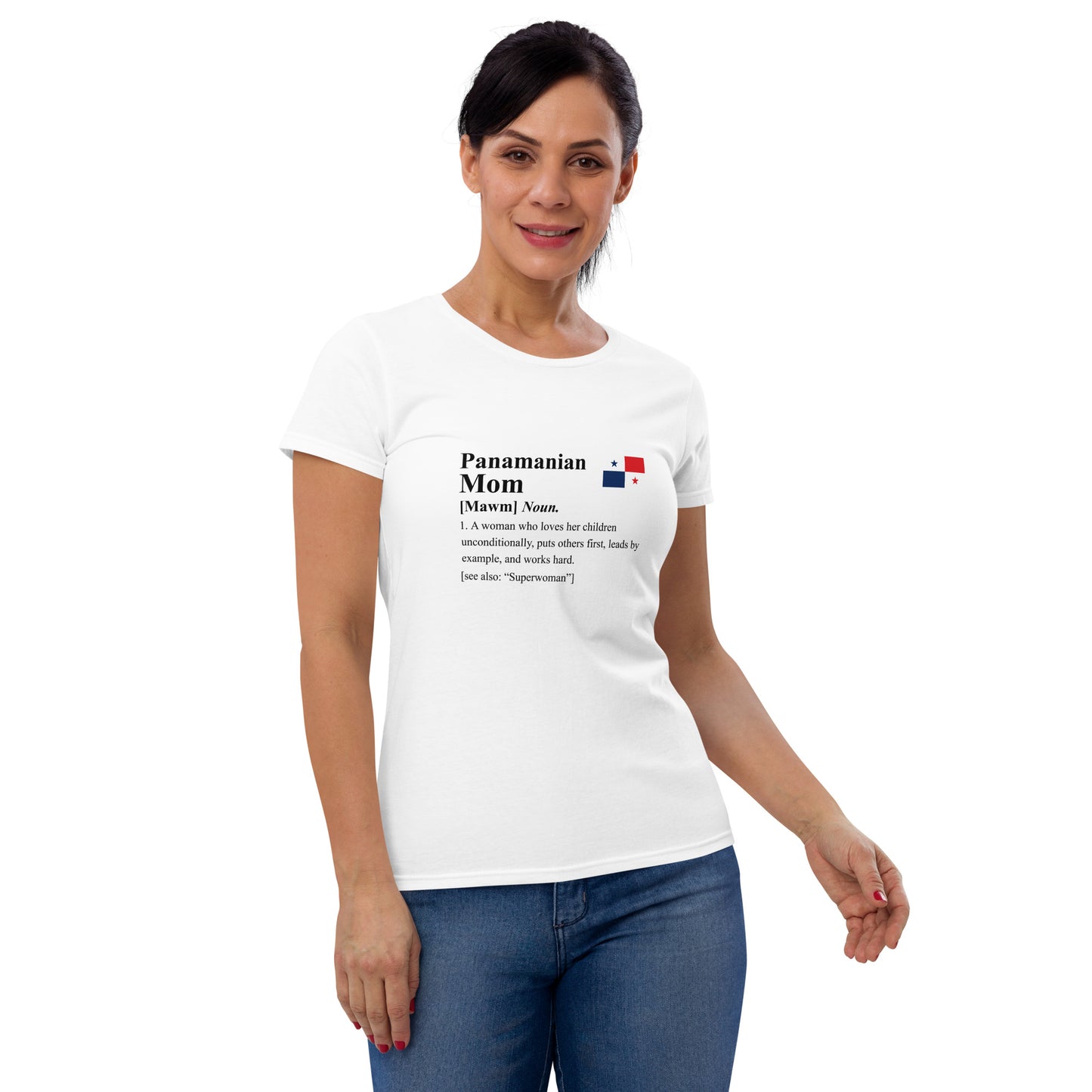 Panamanian Mom Fit Shirt (Black Letters)