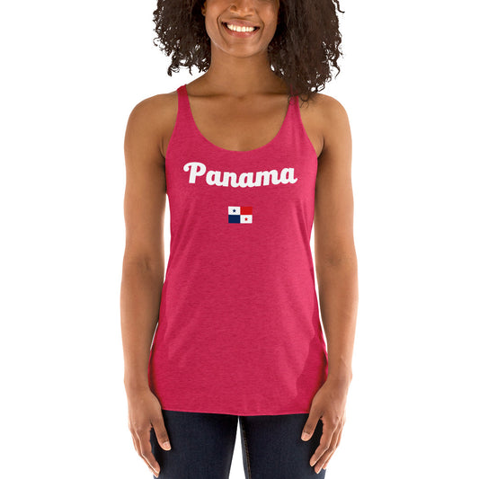 Panama w/ Flag Women's Sport Tank Top